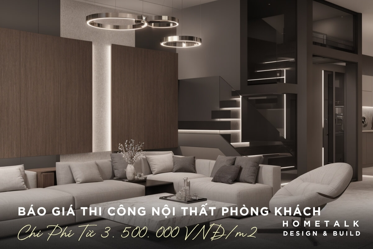 chi phi noi that phong khach nha pho thu duc dao dong theo chat lieu va phong cach thiet ke ban lua chon.