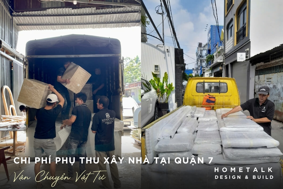 van chuyen vat tu xay dung bang xe tai nho trong hem quan 7, phat sinh chi phi logistics khi thi cong nha pho