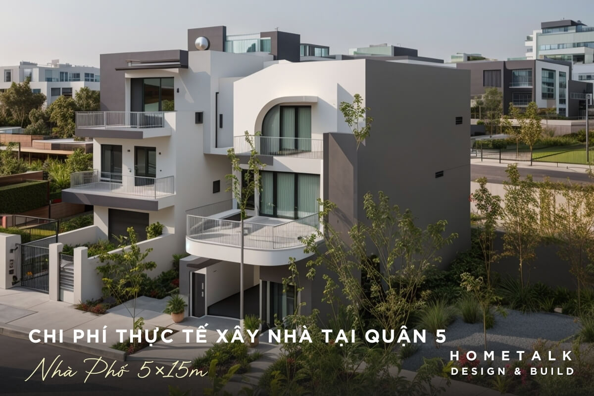 chi phi thuc te cong trinh nha pho hien dai 5x15m tai quan 5