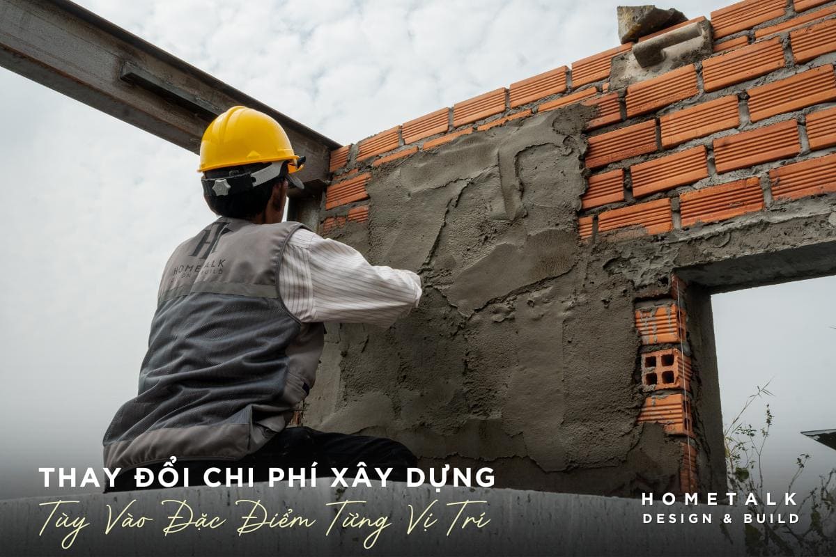 chi phi xay dung nha pho thay doi theo phuong khac nhau tuy vao dac diem vi tri