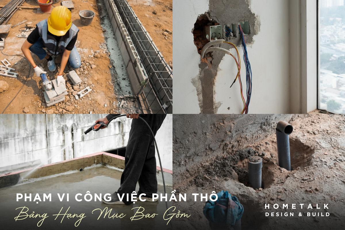 chi tiet pham vi cac hang muc bao gom trong xay dung phan tho