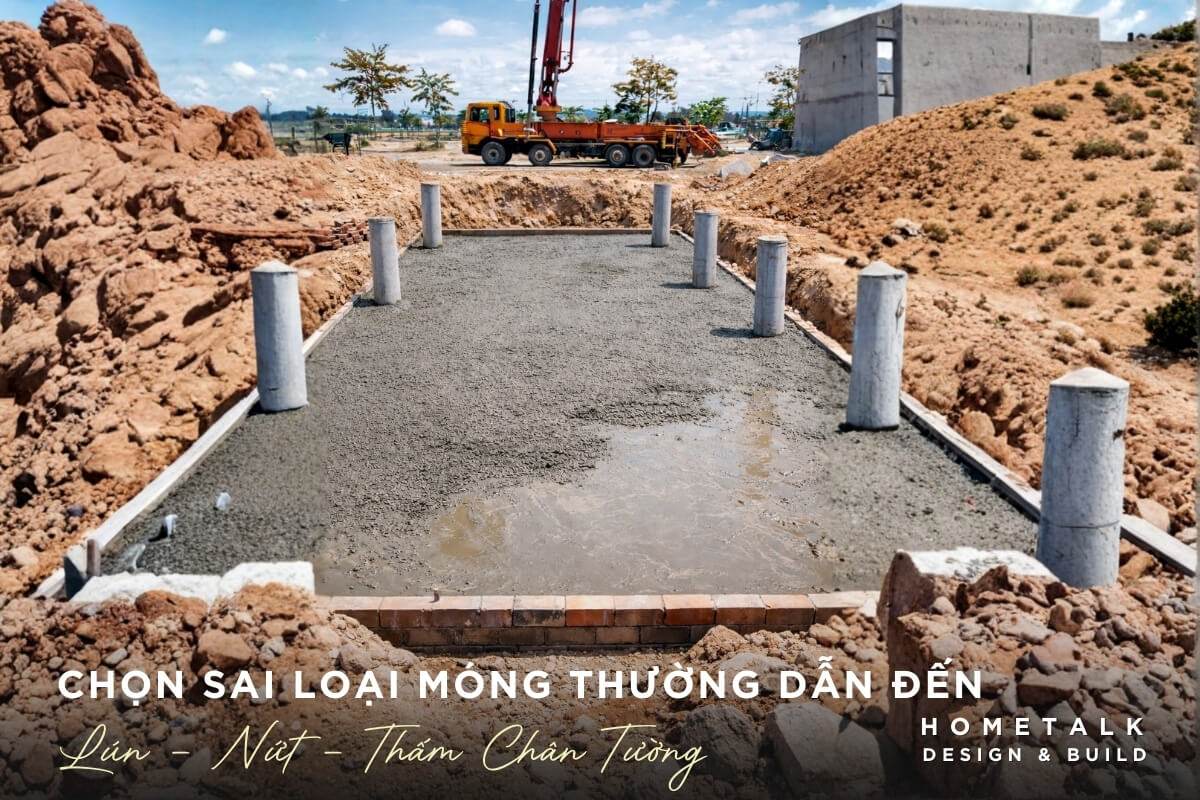 Chọn sai loại móng thường dẫn đến các hệ lụy nghiêm trọng viec chon sai loai mong thuong dan den cac he luy nghiem trong nhu lun lech ket cau, nut xe tuong