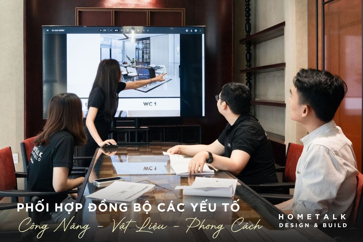 cong nang, vat lieu va phong cach duoc phoi hop dong bo de khong gian song trong can ho