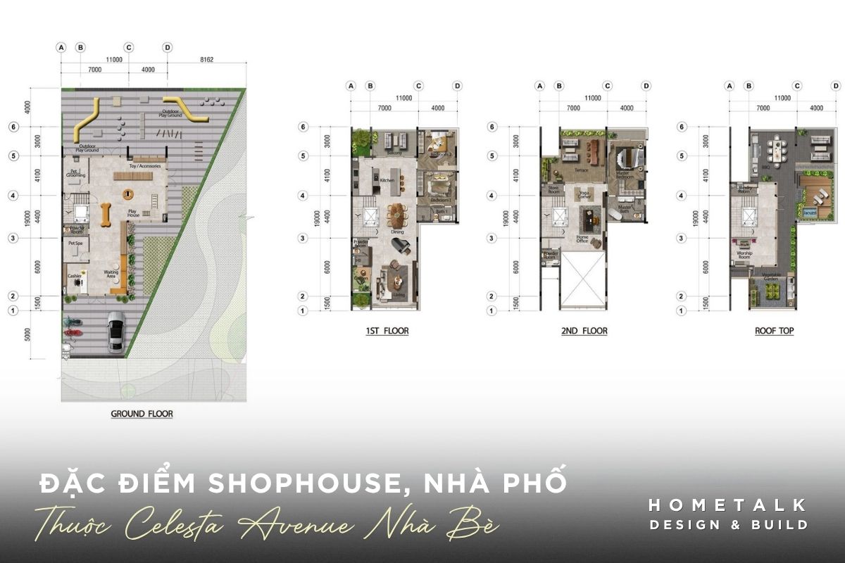 Đặc điểm chung của nhà phố, Shophouse Celesta Avenue dac diem chung cua nha pho shophouse celesta avenue