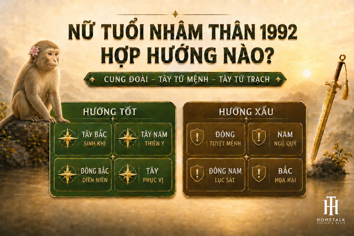 Nữ tuổi Nhâm Thân 1992 hợp hướng nào? Kỵ hướng nào? nu tuoi nham than 1992 hop huong nao, ky huong nao