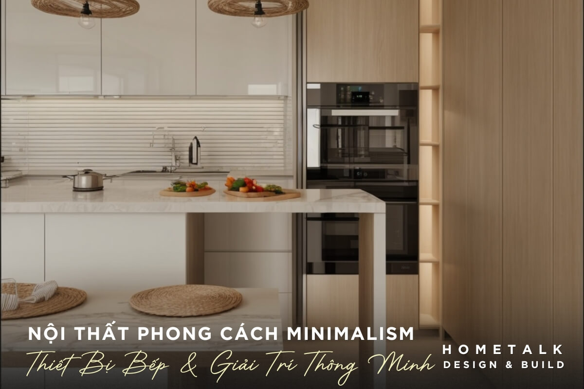 Dao bep duoc thiet ke tich hop khu vuc nau an voi bep tu am hien dai cung cac thiet bi bep thong minh nhu lo nuong va lo vi song am tu giup khong gian tro nen gon gang va toi uu hoa cong nang