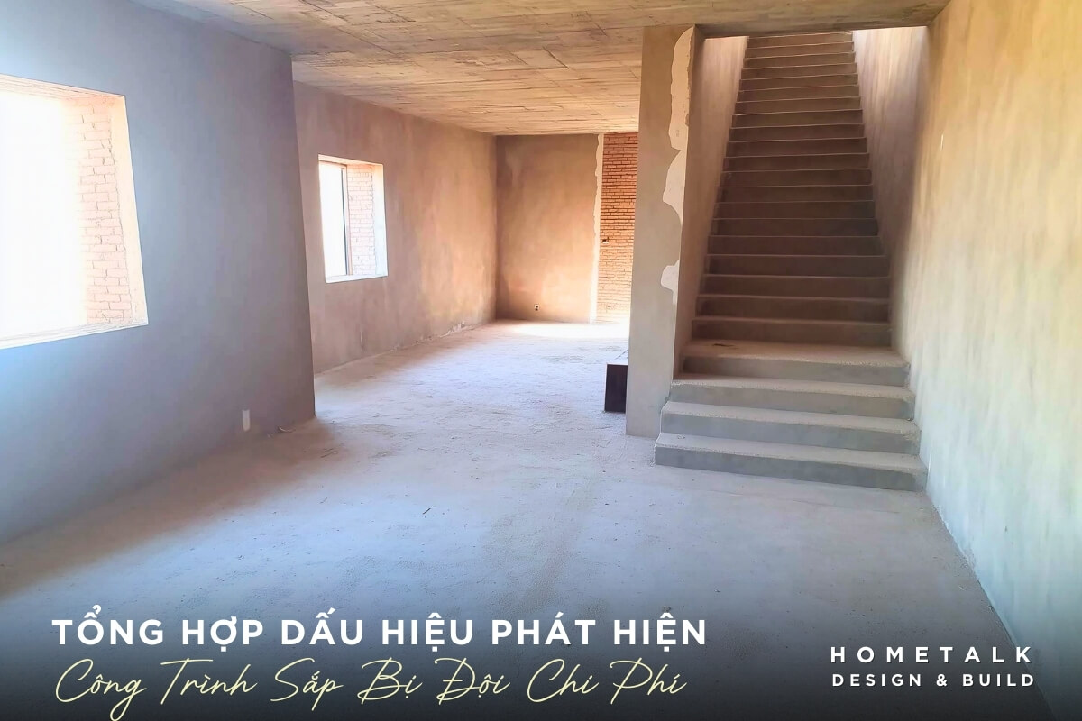 nhung dau hieu som cho thay cong trinh co nguy co phat sinh chi phi neu khong kip thoi kiem soat