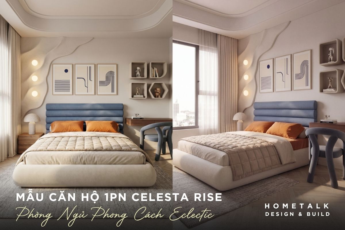Mẫu thiết kế nội thất căn hộ Celesta Rise đẹp, gọn gàng và dễ ứng dụng 50 diem nhan cua phong ngu celesta rise nam o nhung duong cong mem mai