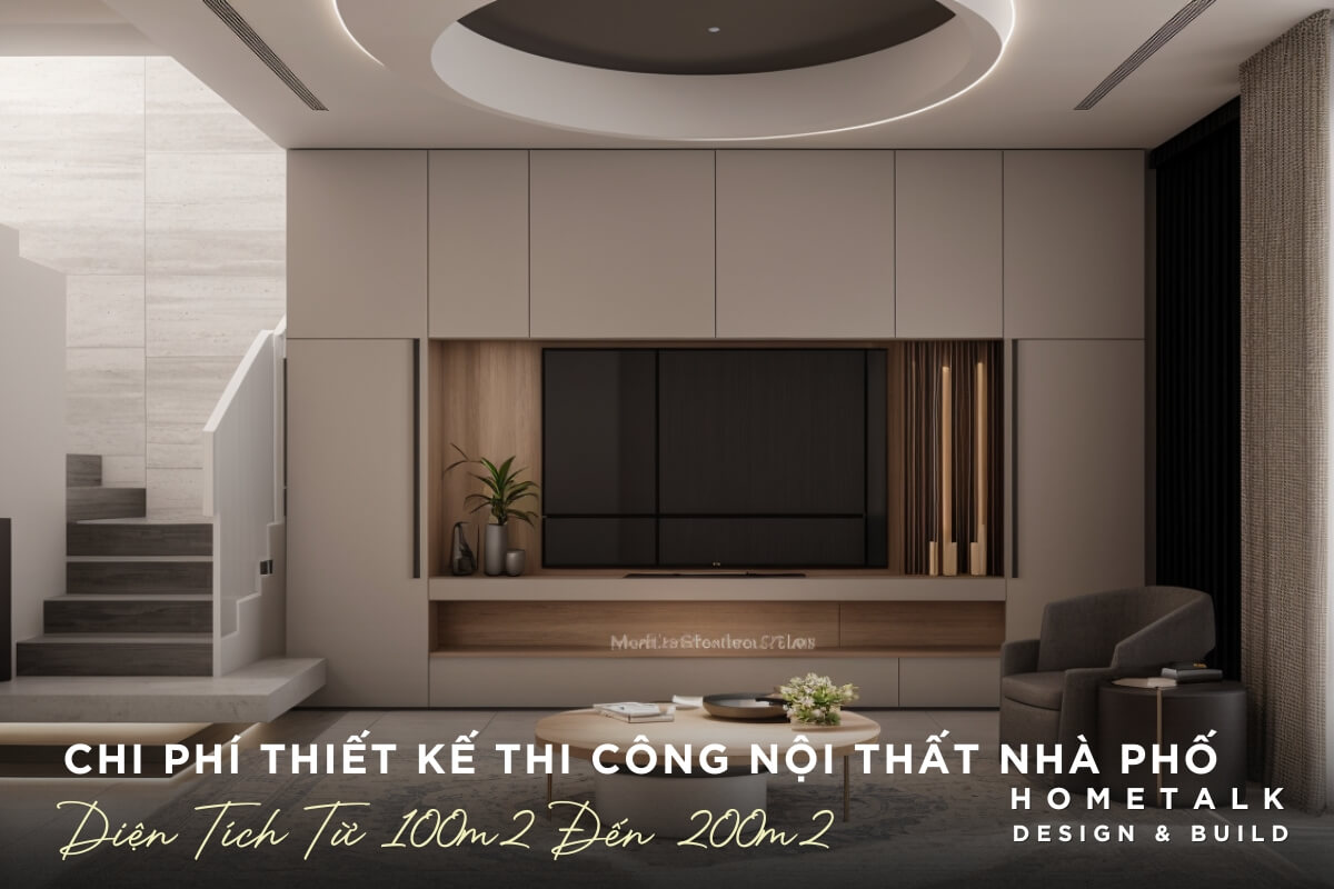 Thi cong noi that nha pho Quan 8 dien tich tu 100m2 den 200m2 can bang giua phong cach va chi phi