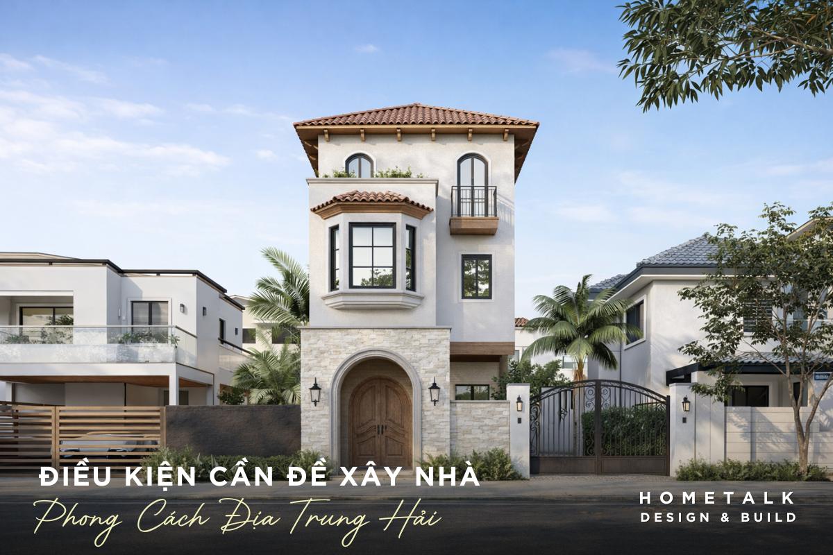 dieu kien can de xay nha pho phong cach dia trung hai