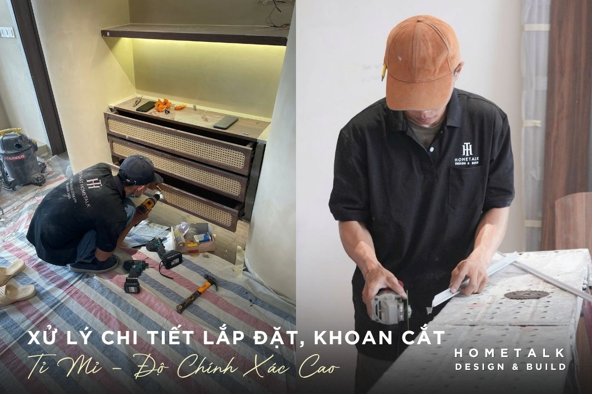 doi ngu hometalk thi cong hoan thien he tu dam bao do chinh xac trong tung chi tiet lap dat