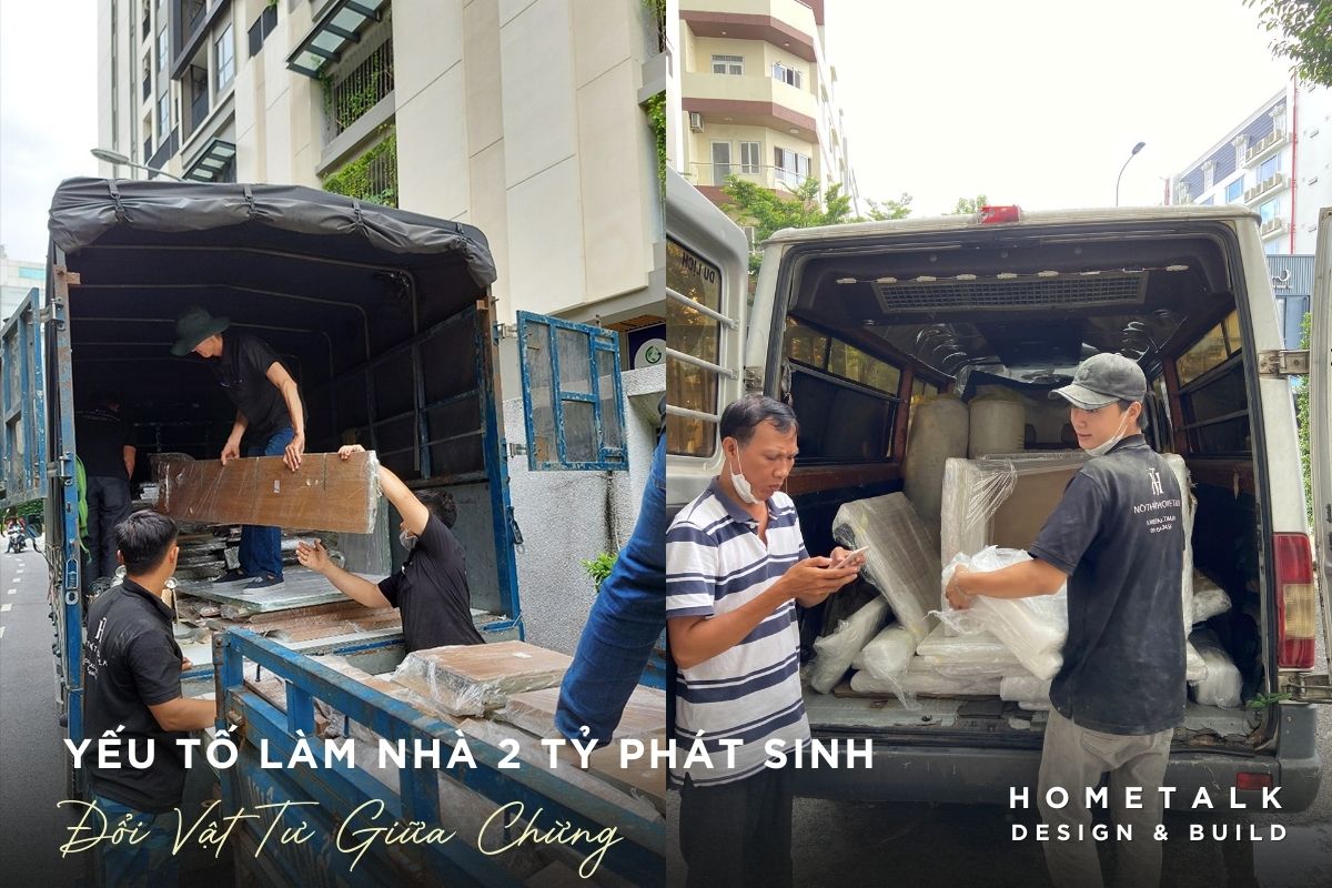 doi vat tu giua chung gay doi chi phi xay nha