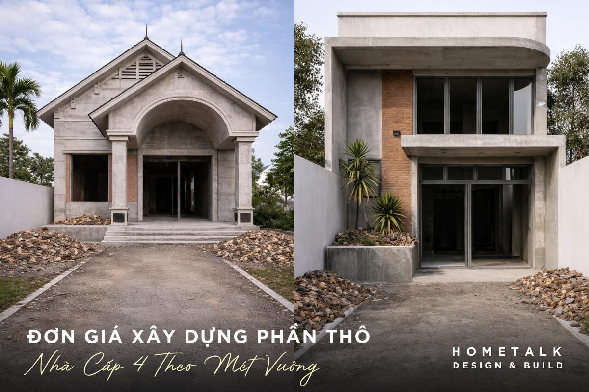 Đơn giá xây dựng phần thô nhà cấp 4 theo m2 mới nhất hiện nay don gia xay dung phan tho nha cap 4 theo m2 moi nhat hien nay