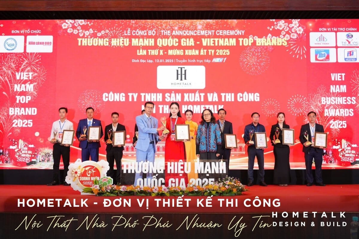 don vi hometalk chuyen cung cap giai phap bao gia thiet ke thi cong noi that nha pho phu nhuan uy tin