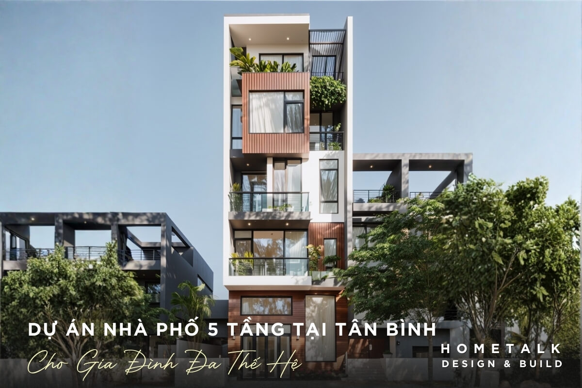 nha pho 5 tang tai tan binh phan tang cong nang ro rang, dam bao rieng tu, ket hop thang may va khong gian sinh hoat chung 