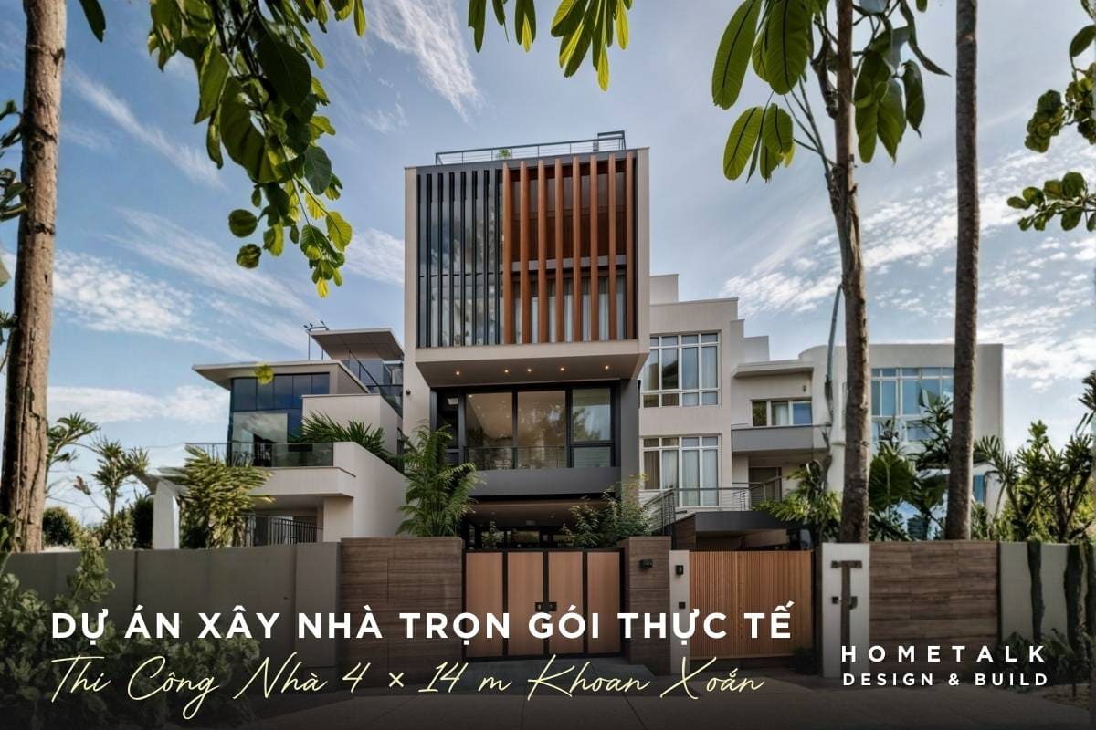 du an thi cong nha 4 × 14 m khoan xoan giam rung bao ve nha lien ke