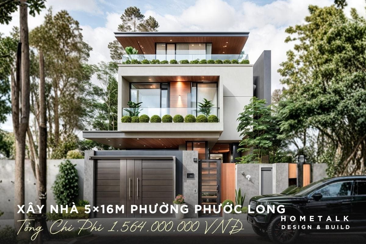 du an xay nha 5x16m phuong phuoc long 1 tret 2 lau nhieu khoi vuong vuc