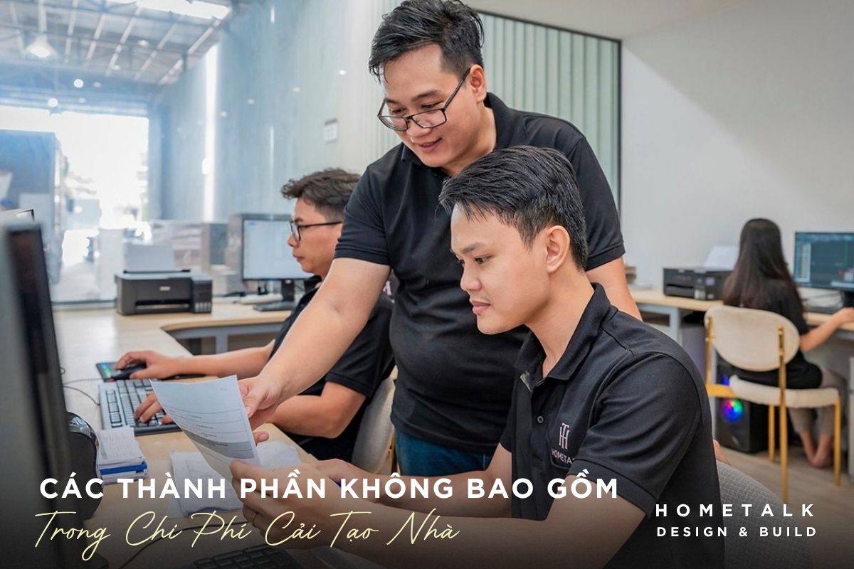 du toan cai tao nha minh bach phai neu ro danh sach cac hang muc khong bao gom