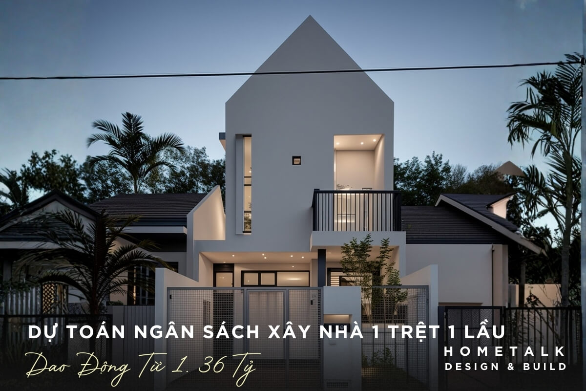 du toan ngan sach xay nha 1 tret 1 lau toi uu chi phi