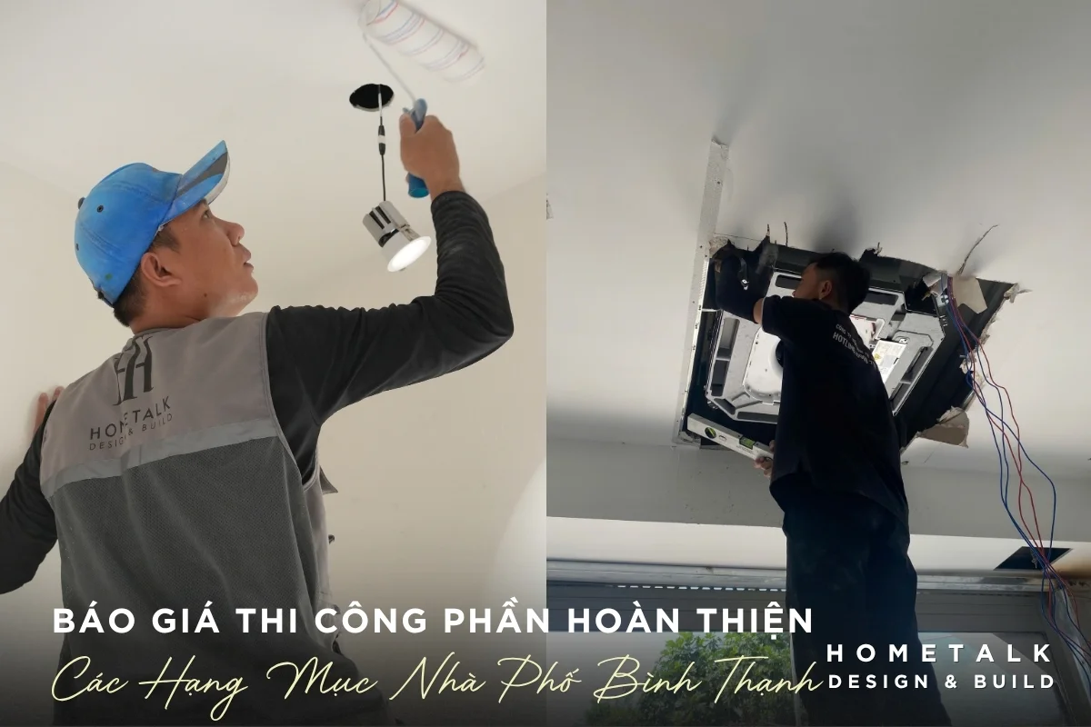 Gia thiet ke thi cong noi that nha pho tai Binh Thanh dua theo tung hang muc hoan thien nhu son nuoc, lat san