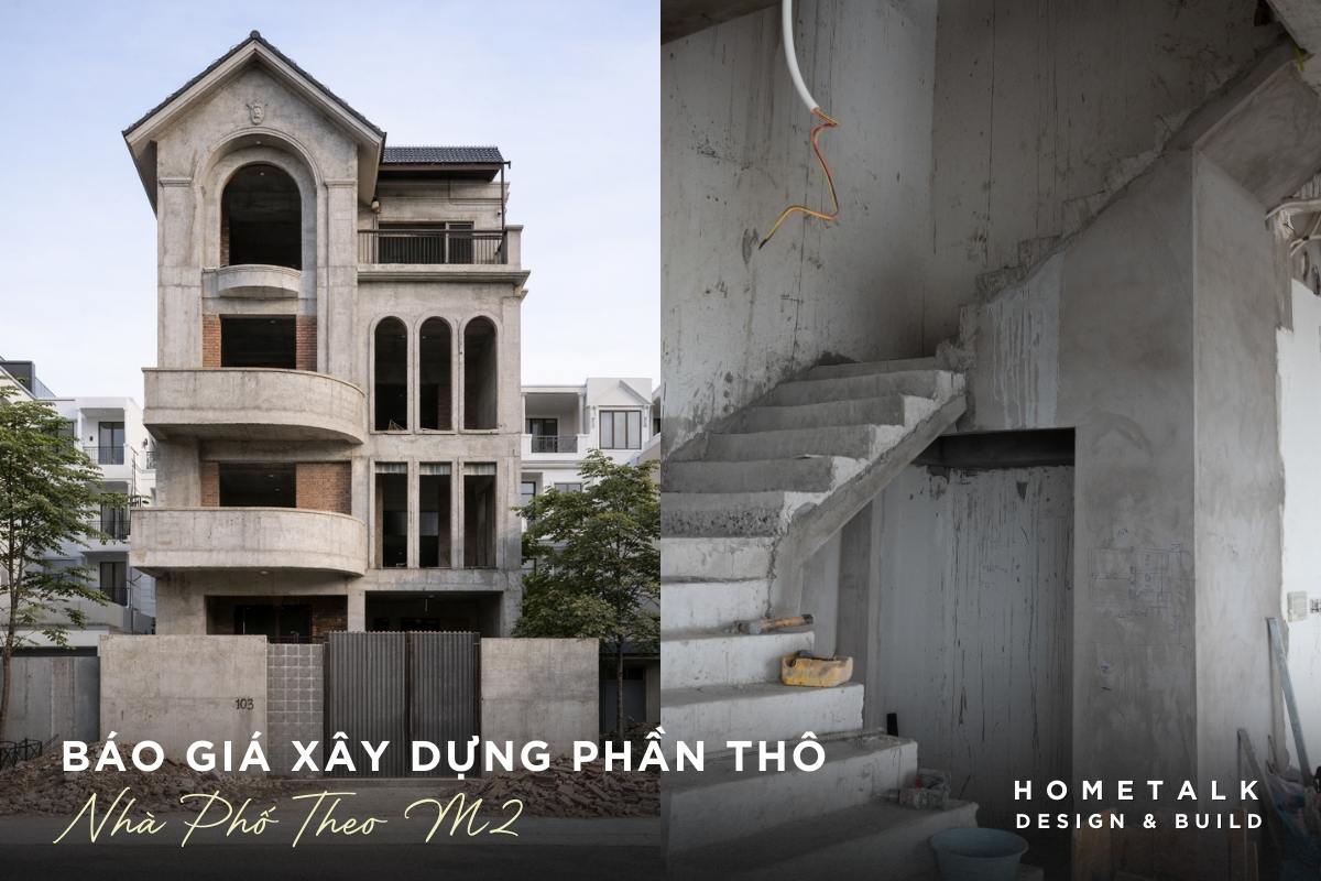 Giá xây dựng phần thô nhà phố cho các gói Tiết Kiệm, Thông Dụng và Nâng Cao gia xay dung phan tho nha pho cho cac goi tiet kiem thong dung va nang cao