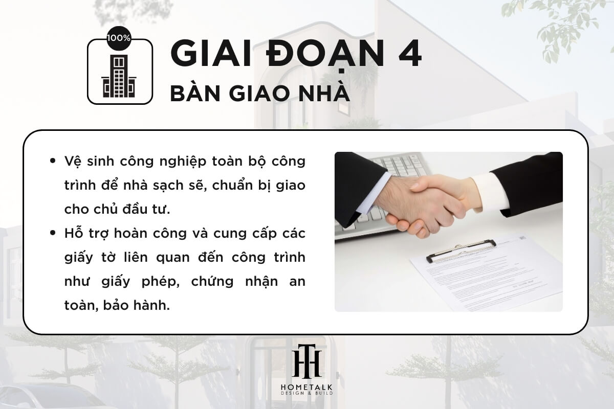 Ban giao nha o quan 4 sau xay dung gom ve sinh cong trinh, nghiem thu va hoan cong ho so