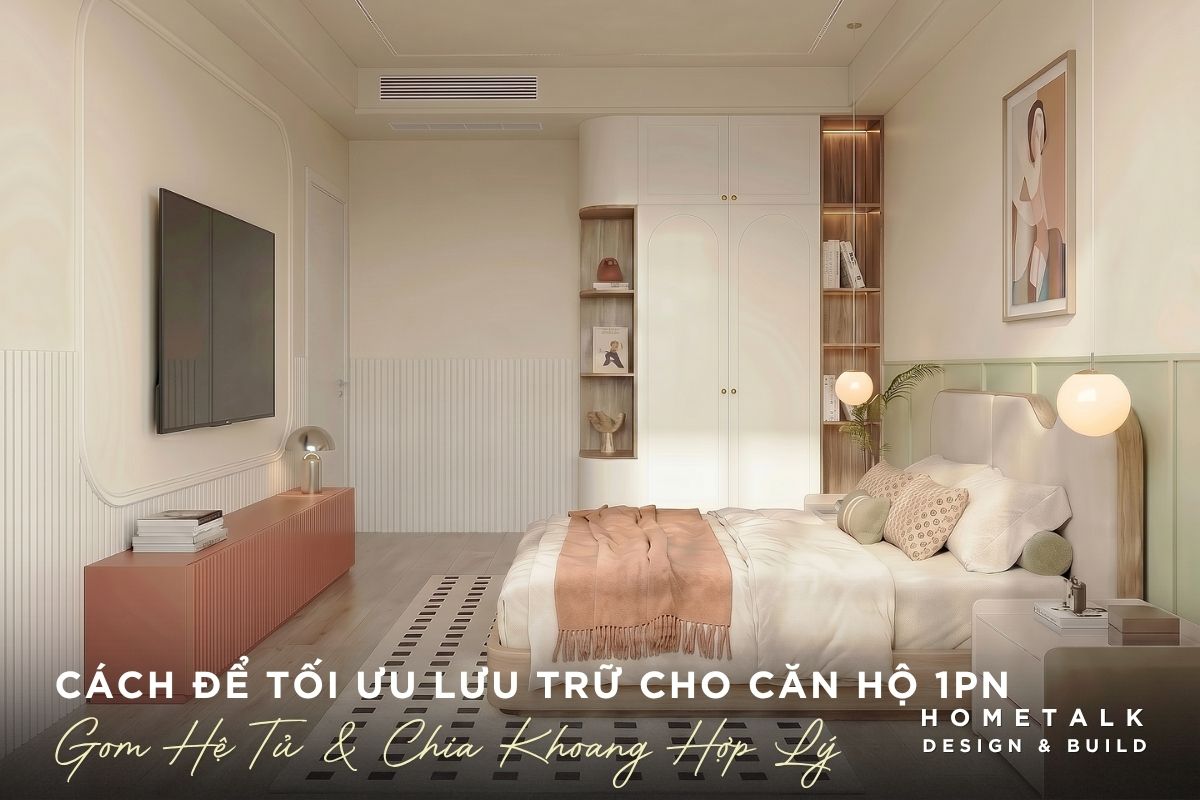 Giai phap luu tru an cho phong ngu can ho 1PN Lancaster Legacy