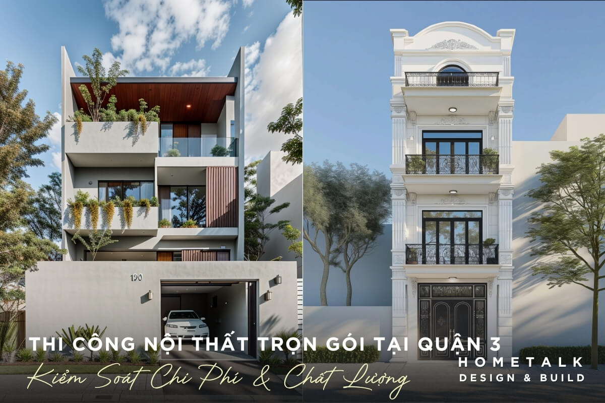 Giải pháp thiết kế thi công nội thất nhà phố trọn gói tại quận 3 Giai phap thiet ke thi cong noi that nha pho tron goi mang den nhieu uu diem tai quan 3