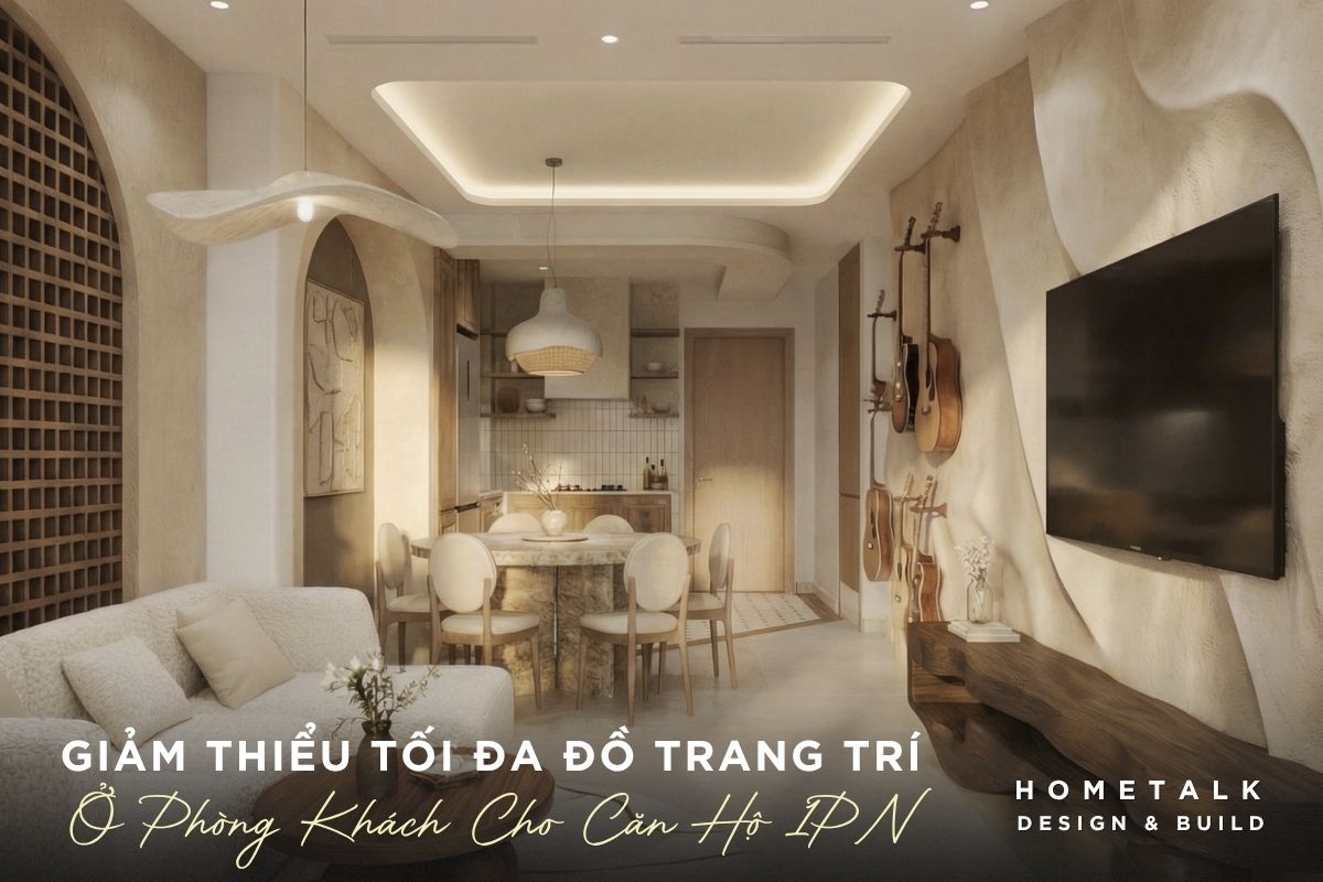 giam thieu toi da do trang tri o phong khach cho can ho 1pn wabi sabi celesta rise