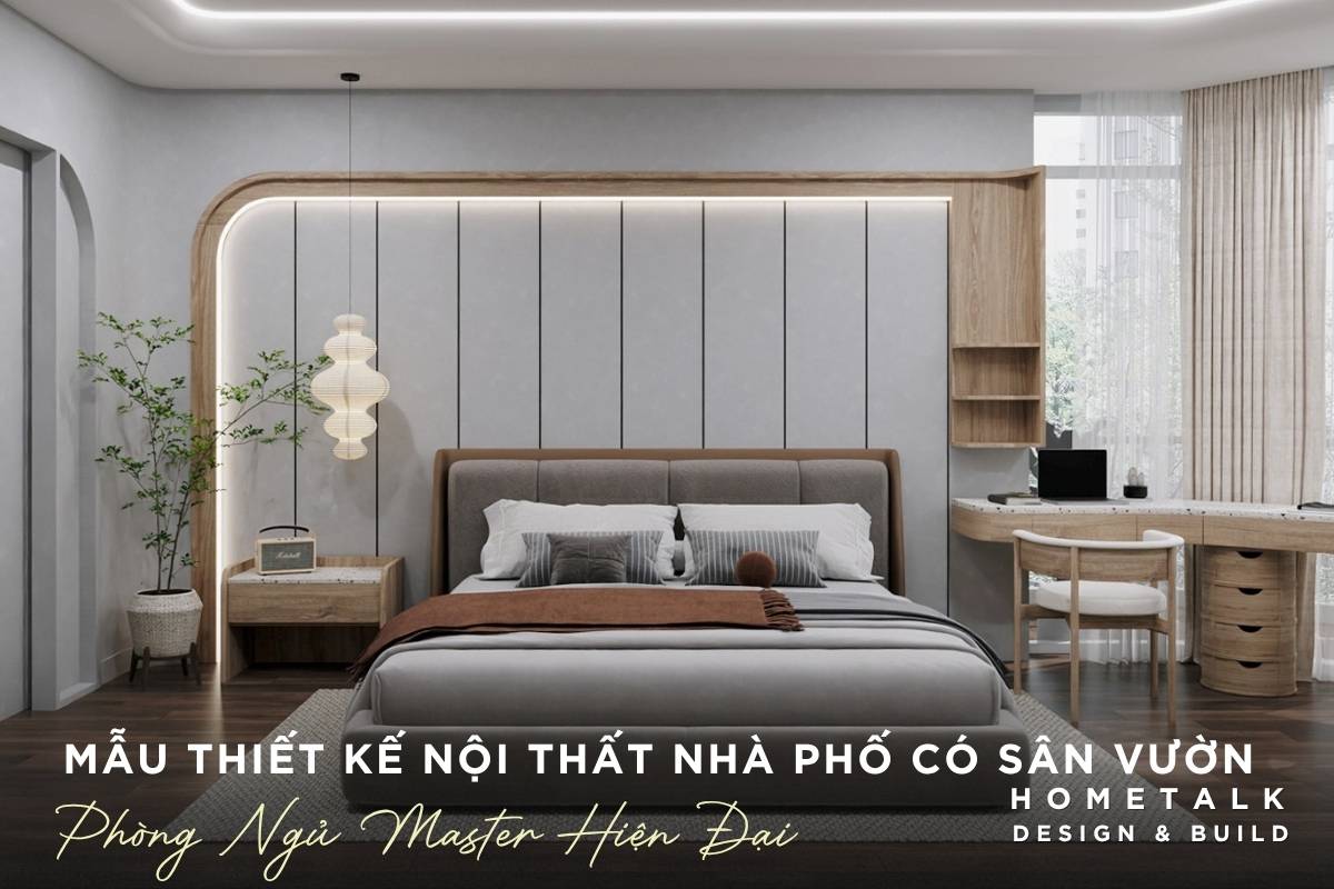 Công ty thiết kế thi công nội thất nhà phố Quận 6 TPHCM - Chuyên nghiệp, uy tín, giá tốt 52 giuong boc ni ket hop anh sang tu nhien mang den phong ngu master hien dai ly tuong