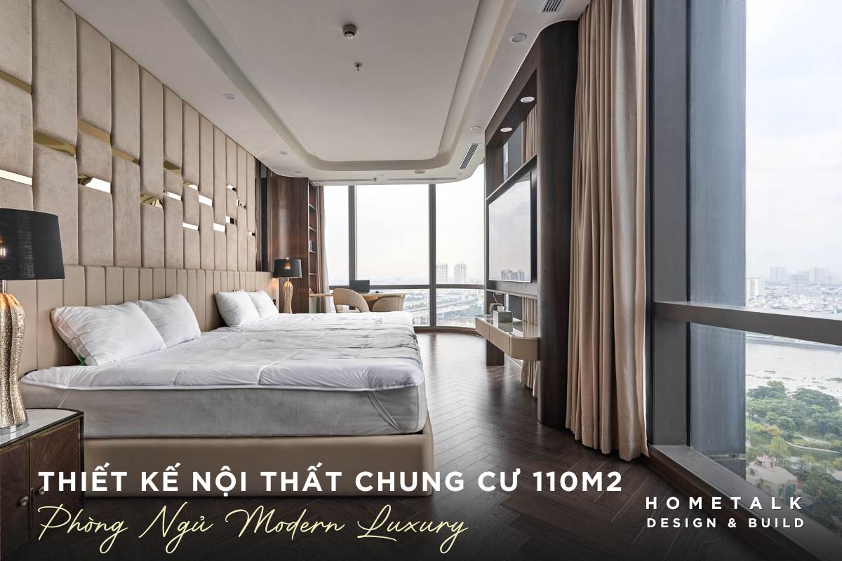 giuong ngu em ai phong cach modern luxury cho thiet ke noi that chung cu 110m2 quan 4