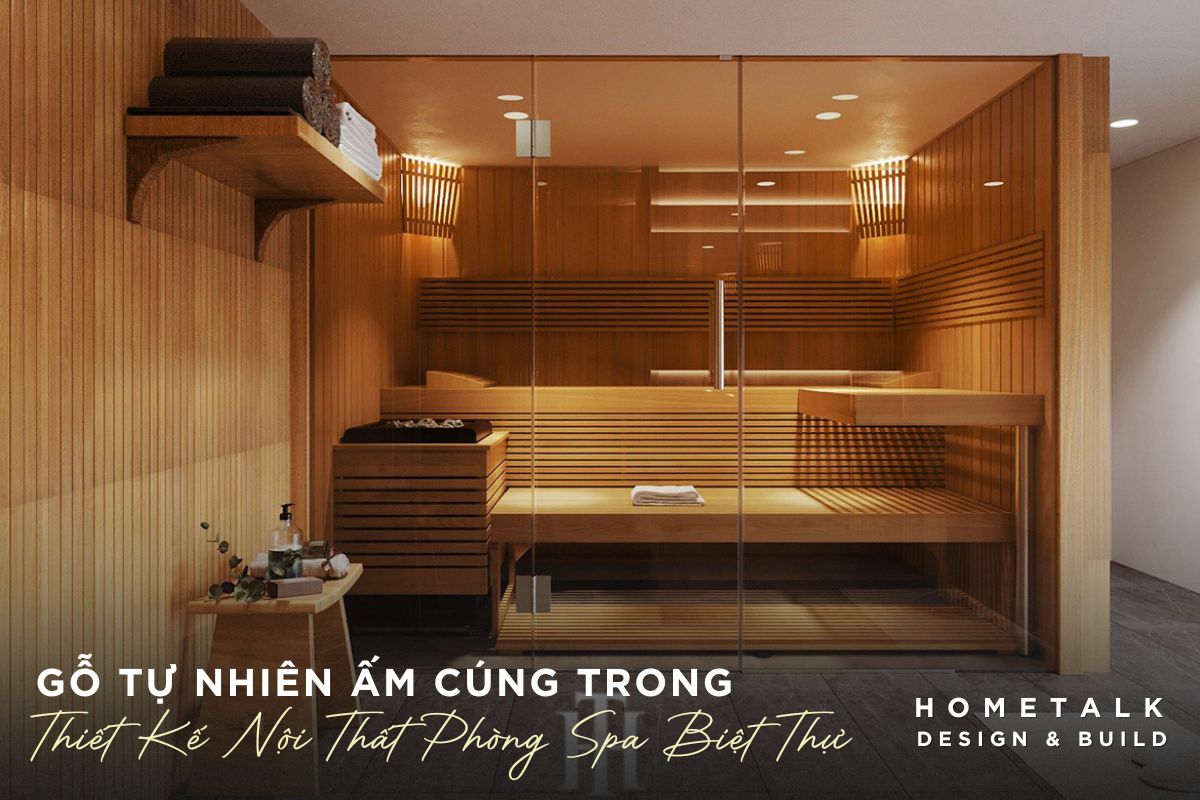 phong spa am cung voi go tu nhien la diem nhan trong thiet ke spa biet thu