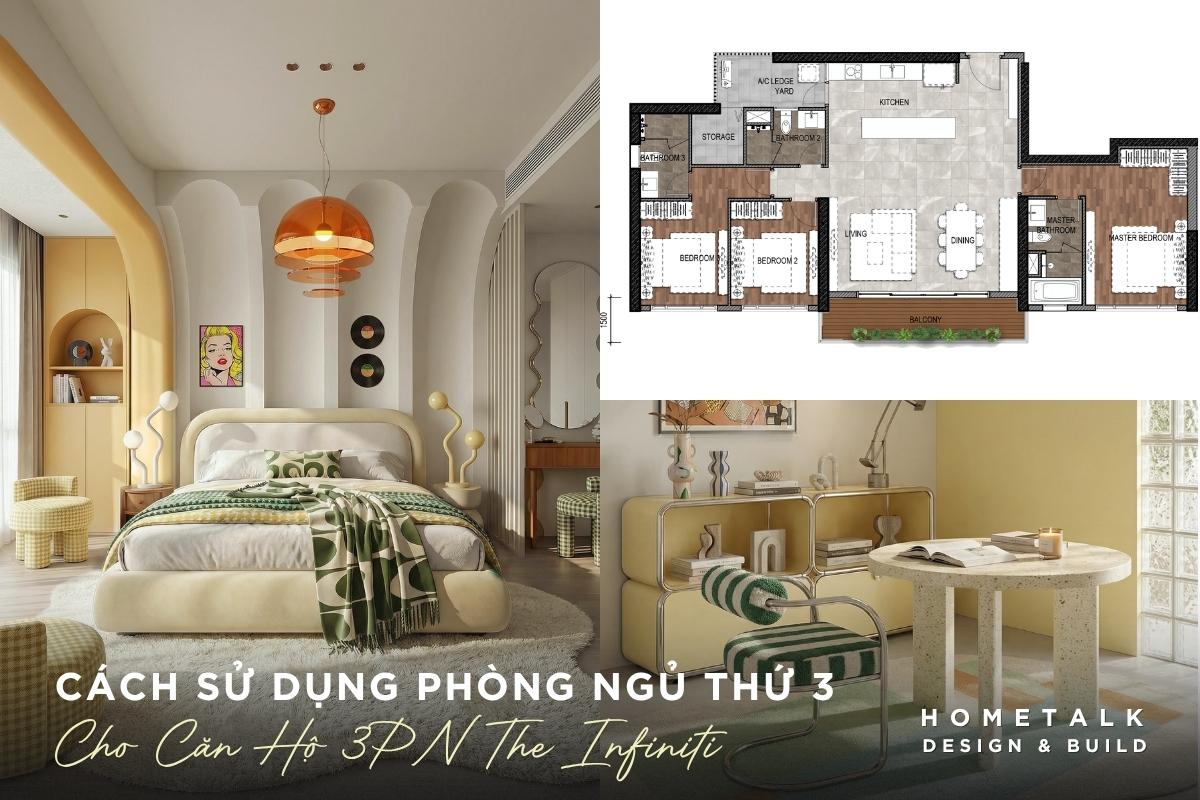 Gợi ý các cách sử dụng phòng ngủ thứ 3 hiệu quả cho căn hộ 3PN tại The Infiniti goi y cac cach su dung phong ngu thu 3 hieu qua cho can ho 3pn tai the infiniti