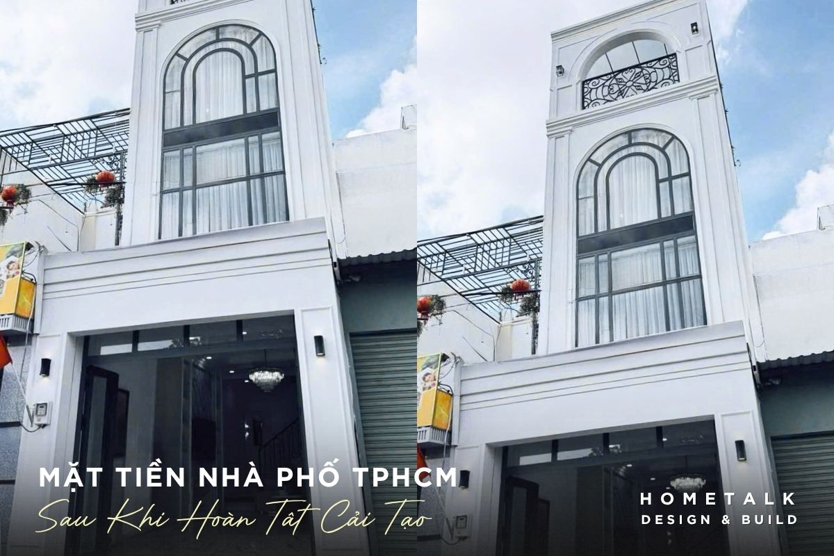 Hình ảnh mặt tiền nhà phố 1 trệt 2 lầu sau khi cải tạo xong hinh anh mat tien nha pho 1 tret 2 lau sau khi cai tao xong
