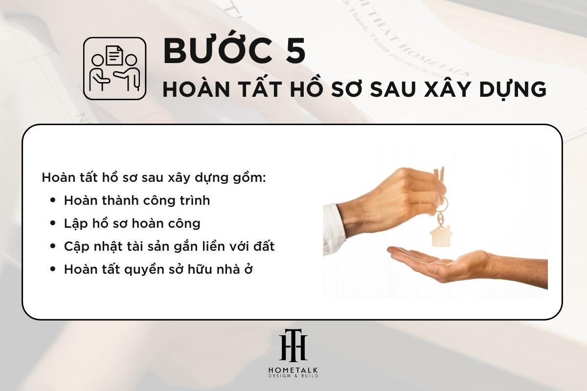 hoan tat cong trinh va ho so thu tuc hoan cong nha o