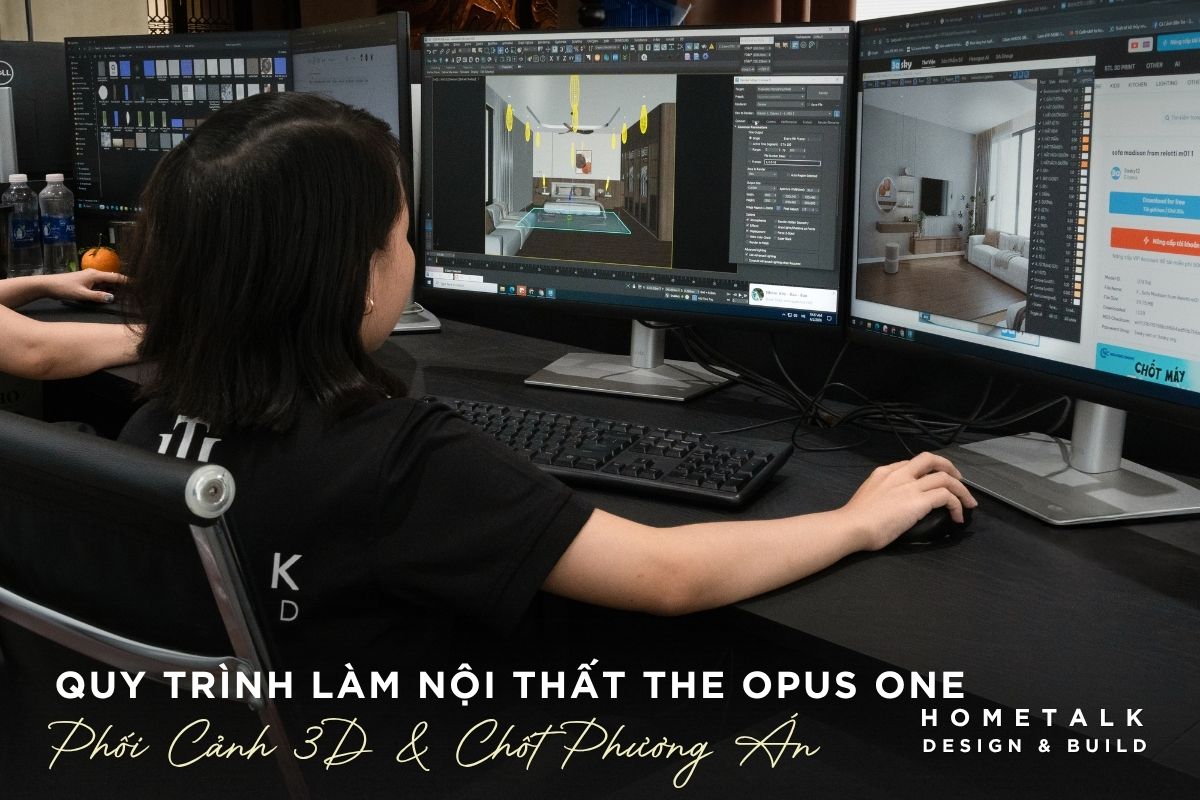 Hometalk trình bày phối cảnh 3D căn hộ The Opus One cho gia chủ Hometalk trinh bay phoi canh 3D can ho The Opus One cho gia chu