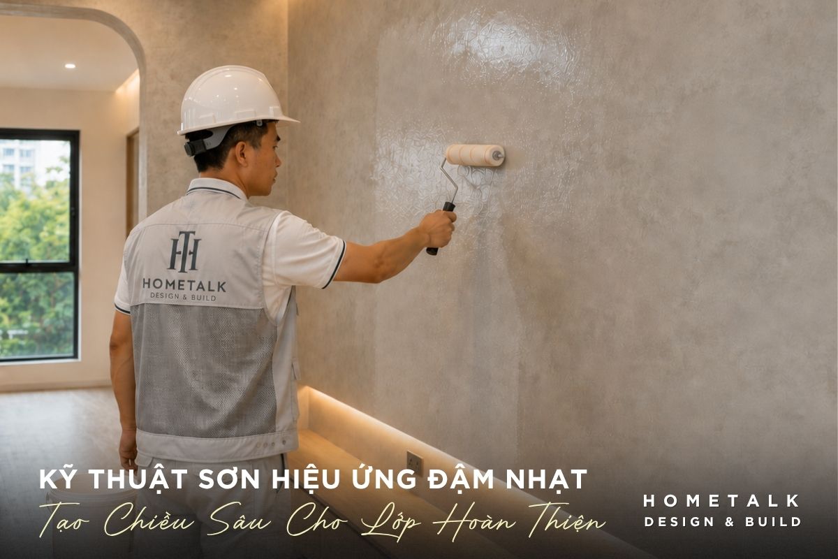 Cách thi công sơn hiệu ứng đúng kỹ thuật: Quy trình chi tiết từ A-Z 37 ket hop cac vung dam nhat giup be mat son hieu ung co chieu sau hon