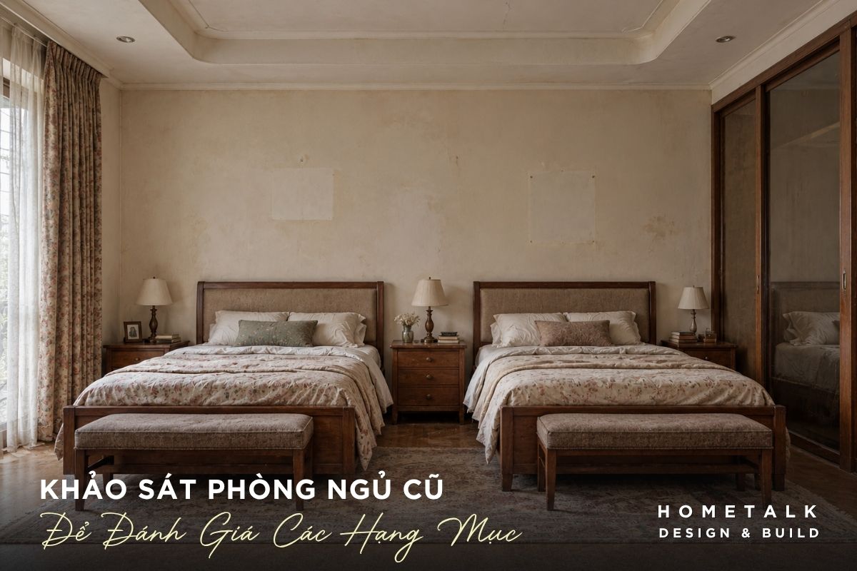 Cải tạo phòng ngủ TP.HCM: Sửa thế nào, chi phí bao nhiêu? 22 khao sat phong ngu cu de xac dinh nhung hang muc can giu, sua hoac thay the