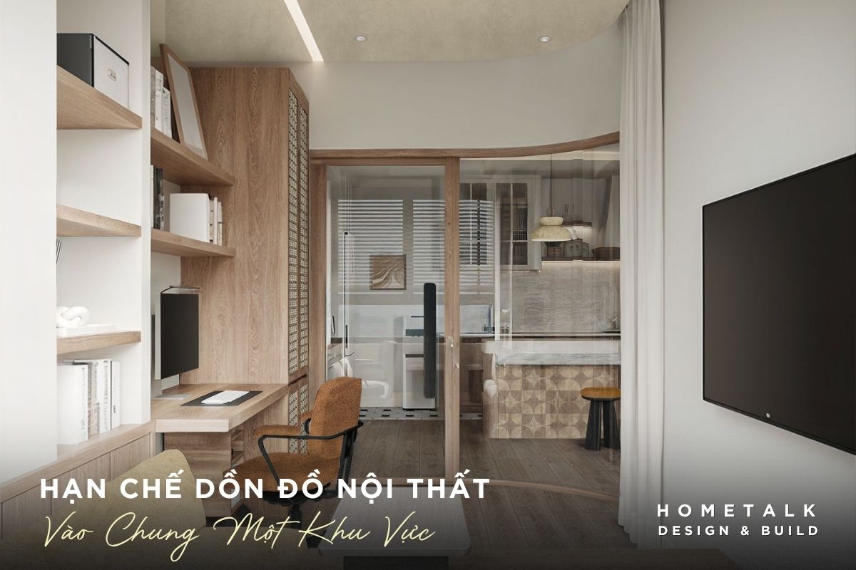 Thiết kế nội thất căn hộ 3 phòng ngủ Celesta Rise cho gia đình đông người 30 khi don qua nhieu noi that lon vao chung mot cho dien tich san trong cua can ho se bien mat