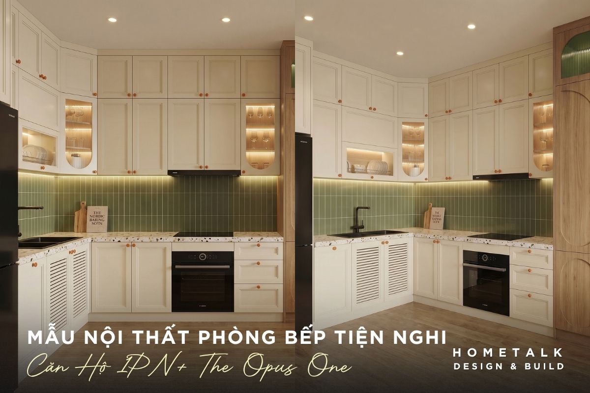 Không gian phòng bếp hiện đại, tiện nghi với vật liệu đá, gỗ công nghiệp chống ẩm khong gian phong bep hien dai tien nghi voi vat lieu da go cong nghiep chong am