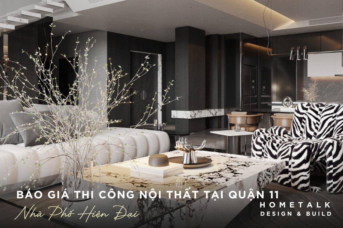 Khong gian phong khach manh me hien dai cua ngoi nha pho tai quan 11