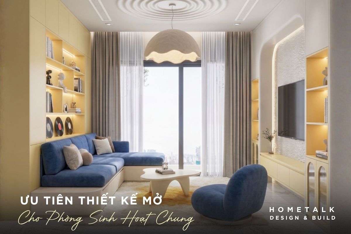 Thiết kế nội thất căn hộ 3 phòng ngủ Celesta Rise cho gia đình đông người 24 khong gian sinh hoat chung cho gia dinh dong nguoi nen uu tien thiet ke mo