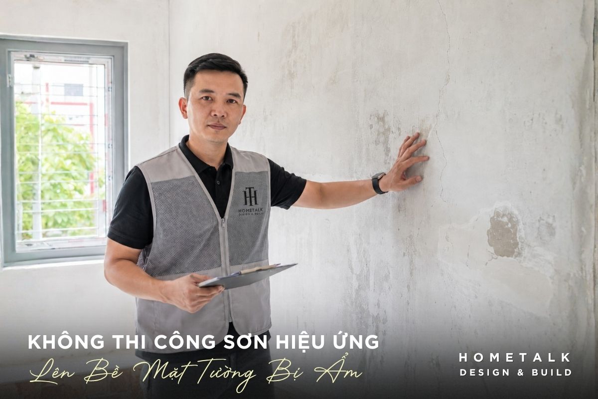 Dịch vụ thi công sơn hiệu ứng TPHCM uy tín, chuyên nghiệp Hometalk 30 khong thi cong son hieu ung len be mat tuong am uot hoac co dau hieu tham nuoc