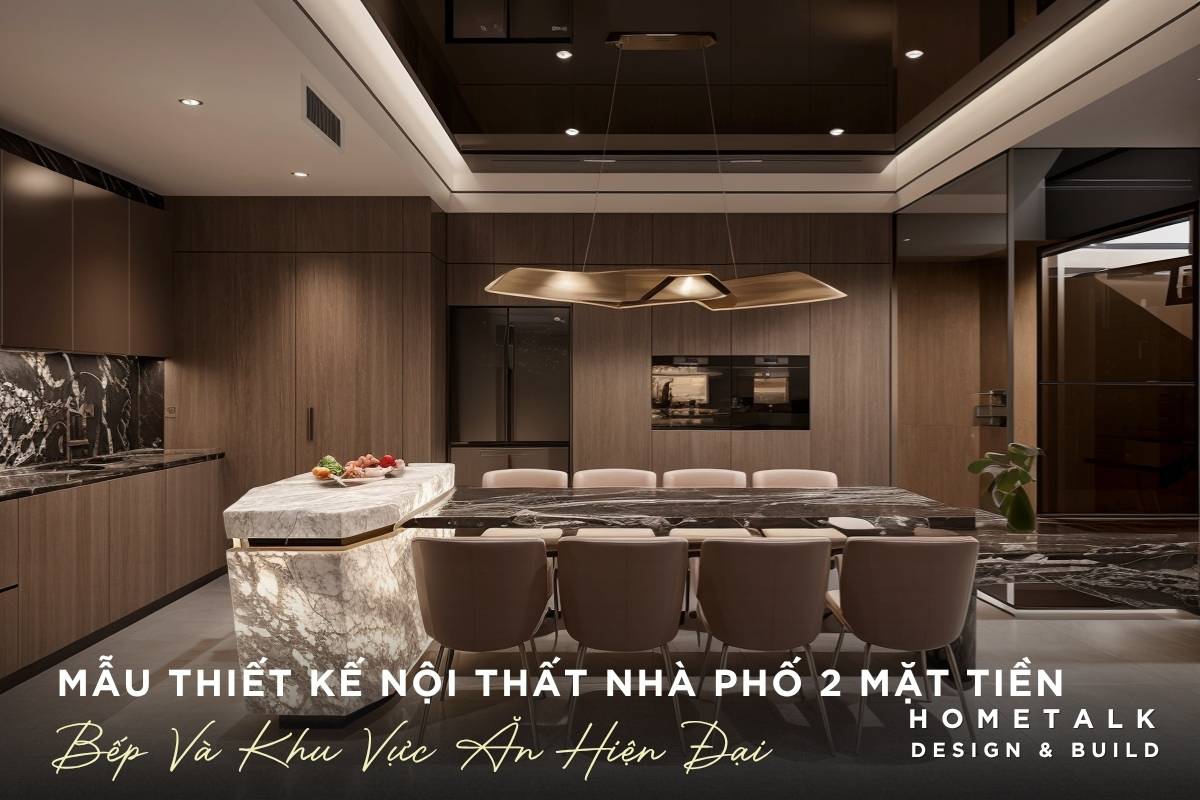 khu bep hien dai nha pho quan 9 noi bat voi dao bep da xuyen sang tu go op kich tran