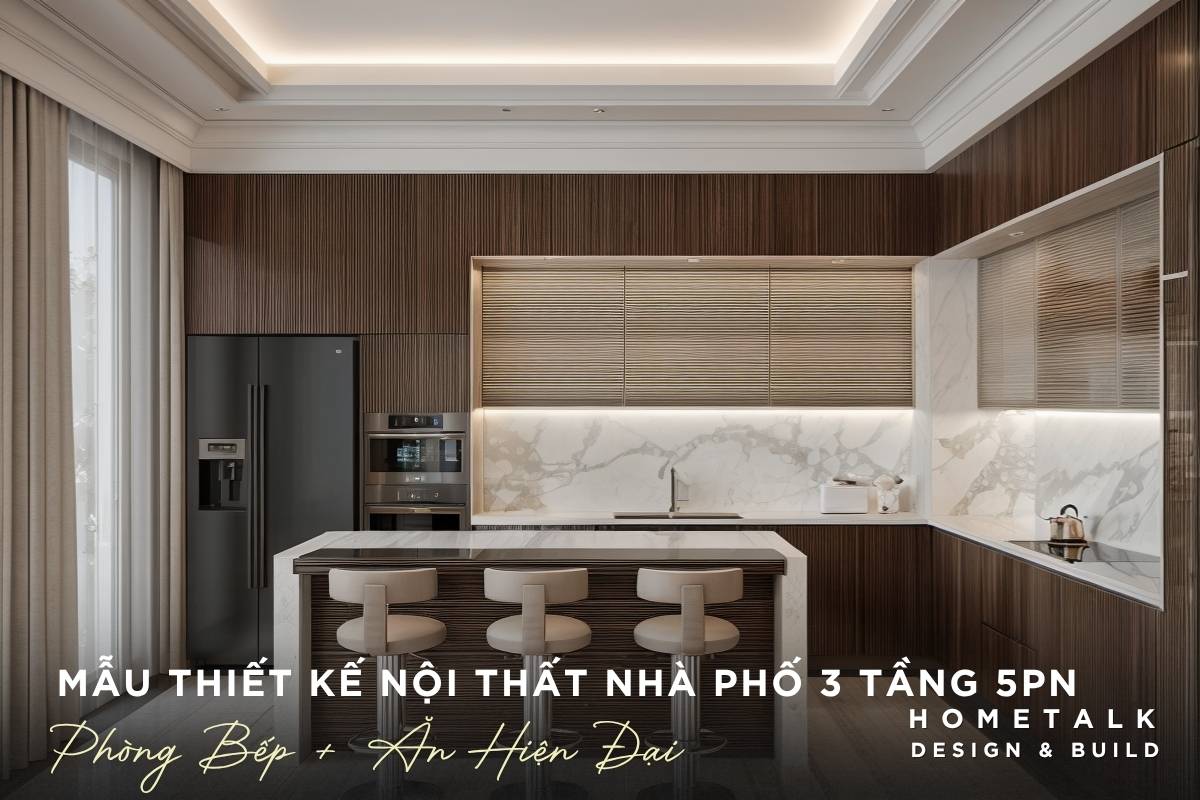 khu vuc bep hien dai voi tu go kich tran tich hop ban an tien dung