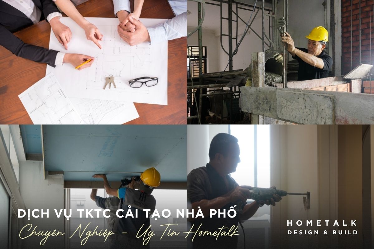 Cải tạo nhà phố TP.HCM theo hiện trạng: Thiết kế và thi công phù hợp 15 kien truc su, ky su va ky thuat hien truong phoi hop xuyen suot du an cai tao nha pho