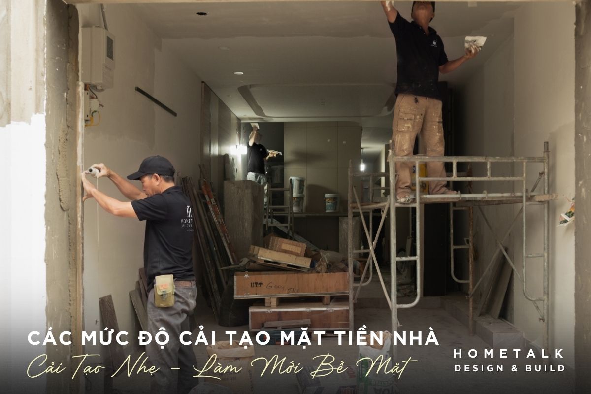 Làm mới bề mặt, sửa chữa nhỏ chỉ là mức độ cải tạo mặt tiền nhà phố nhẹ lam moi be mat sua chua nho chi la muc do cai tao mat tien nha pho nhe
