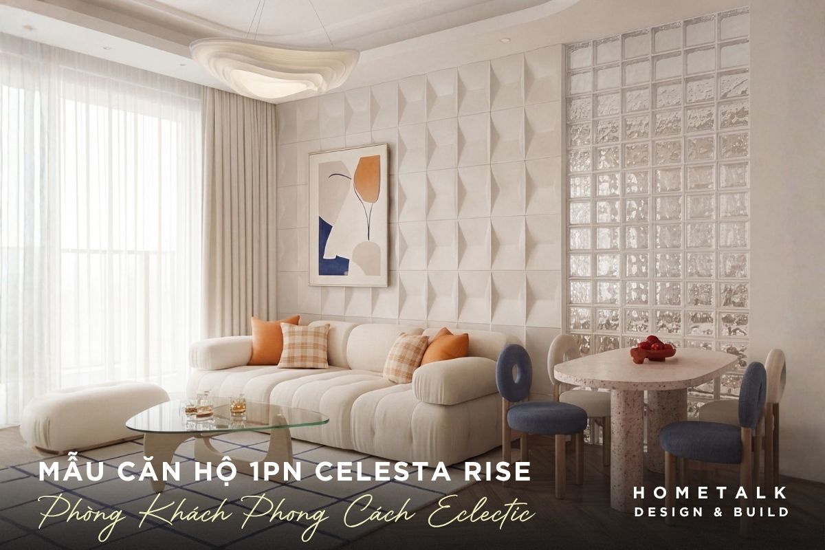 Mẫu thiết kế nội thất căn hộ Celesta Rise đẹp, gọn gàng và dễ ứng dụng 48 lam noi bat khong gian sinh hoat chung celesta rise voi mau cam, xanh tren nen mau trang
