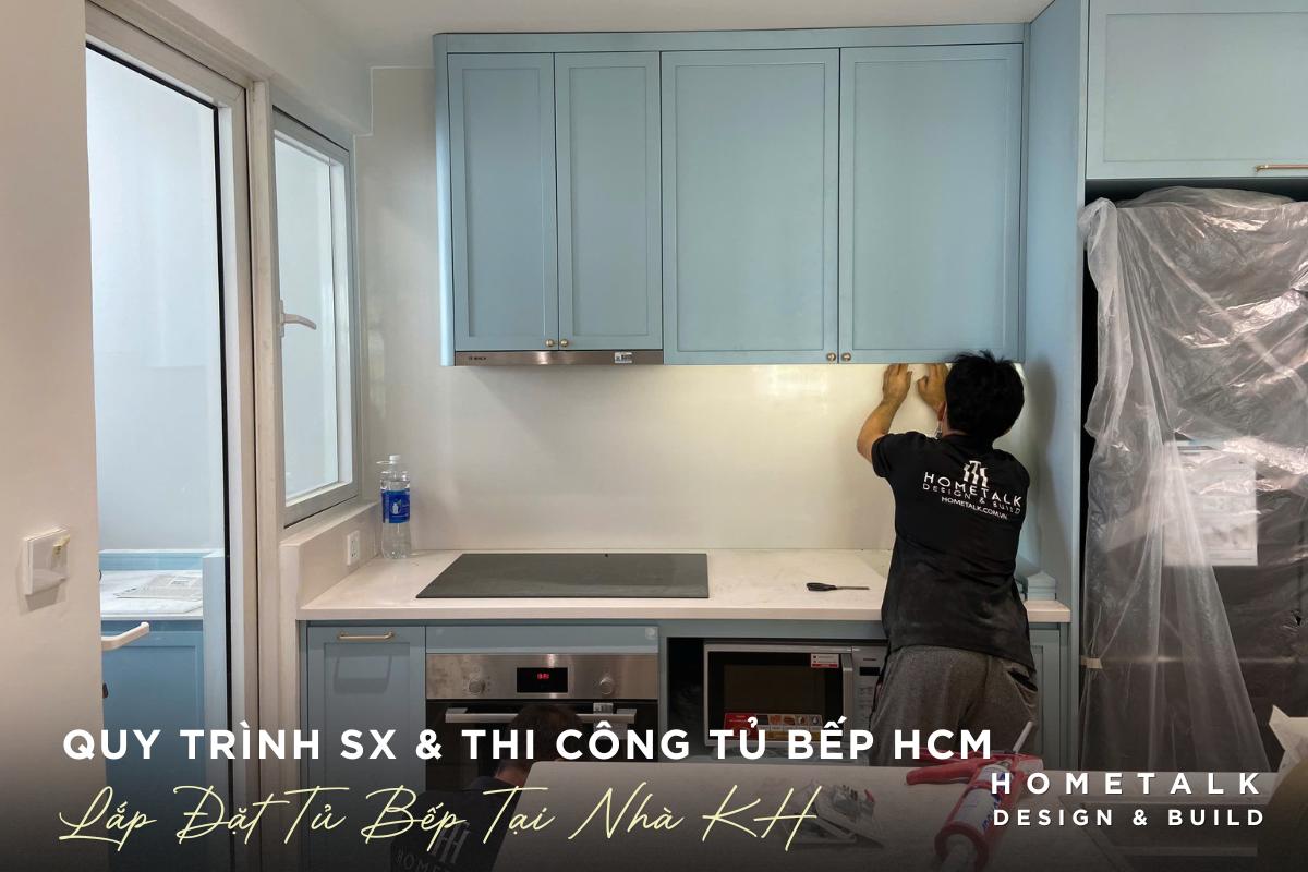 Lắp đặt các bộ phận tủ bếp tại nhà ở của khách hàng lap dat cac bo phan tu bep tai nha o cua khach hang