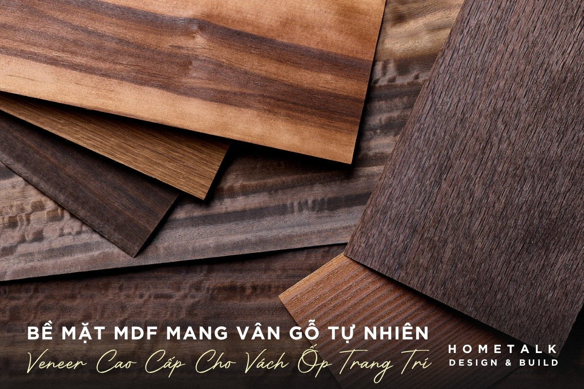 Gỗ MDF là gì? Những ứng dụng của gỗ MDF trong thiết kế nội thất 3 lop phu veneer giu tron ven ve dep moc mac va duong van song dong 100% cua go tu nhien